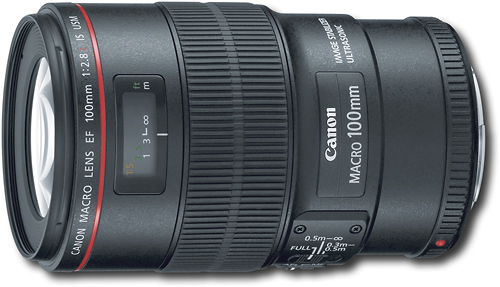 Canon EF100mm F2.8L Macro IS USM Lens for EOS DSLR Cameras Black ...