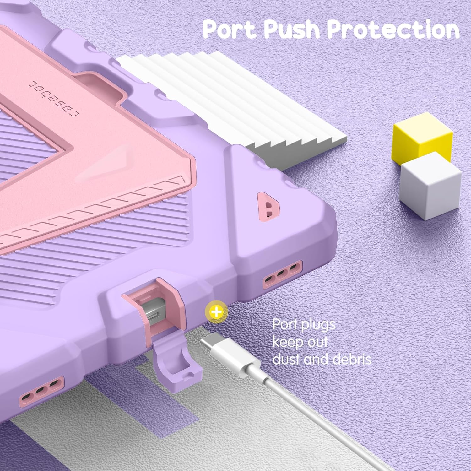 Port Push Protection  
Port plugs keep out dust and debris