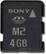 Front Standard. Sony - Memory Stick Micro M2 (4GB) for PSPgo and PSP.