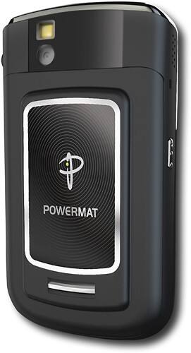 Angle Standard. Powermat - Battery Door Receiver for BlackBerry Tour Mobile Phones - Black.
