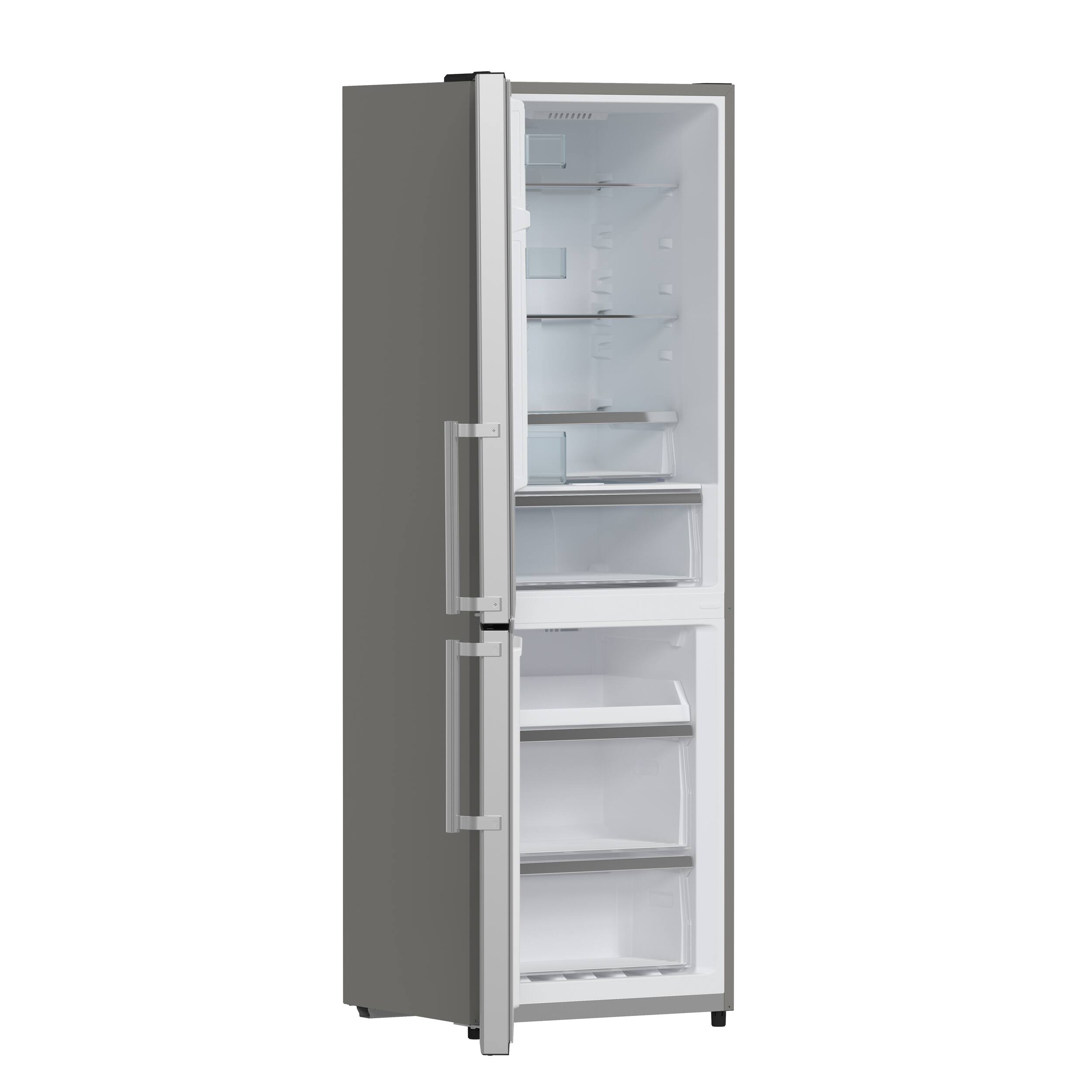 Alt View 2. Forno Appliances - Guardia 10.8 Cu. Ft. Compact Fridge with Bottom Freezer - Stainless Steel.