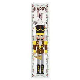 Jardine - Lehigh Mountain Hawks 11" x 46" Nutcracker Holiday Leaner Sign - White