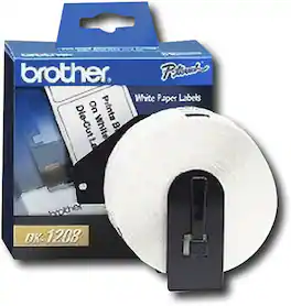 Brother - 1-1/2" x 3-1/2" Address Paper Labels (400-Pack) - White
