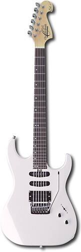 Front Standard. Oscar Schmidt - 6-String Full-Size Electric Guitar - White.