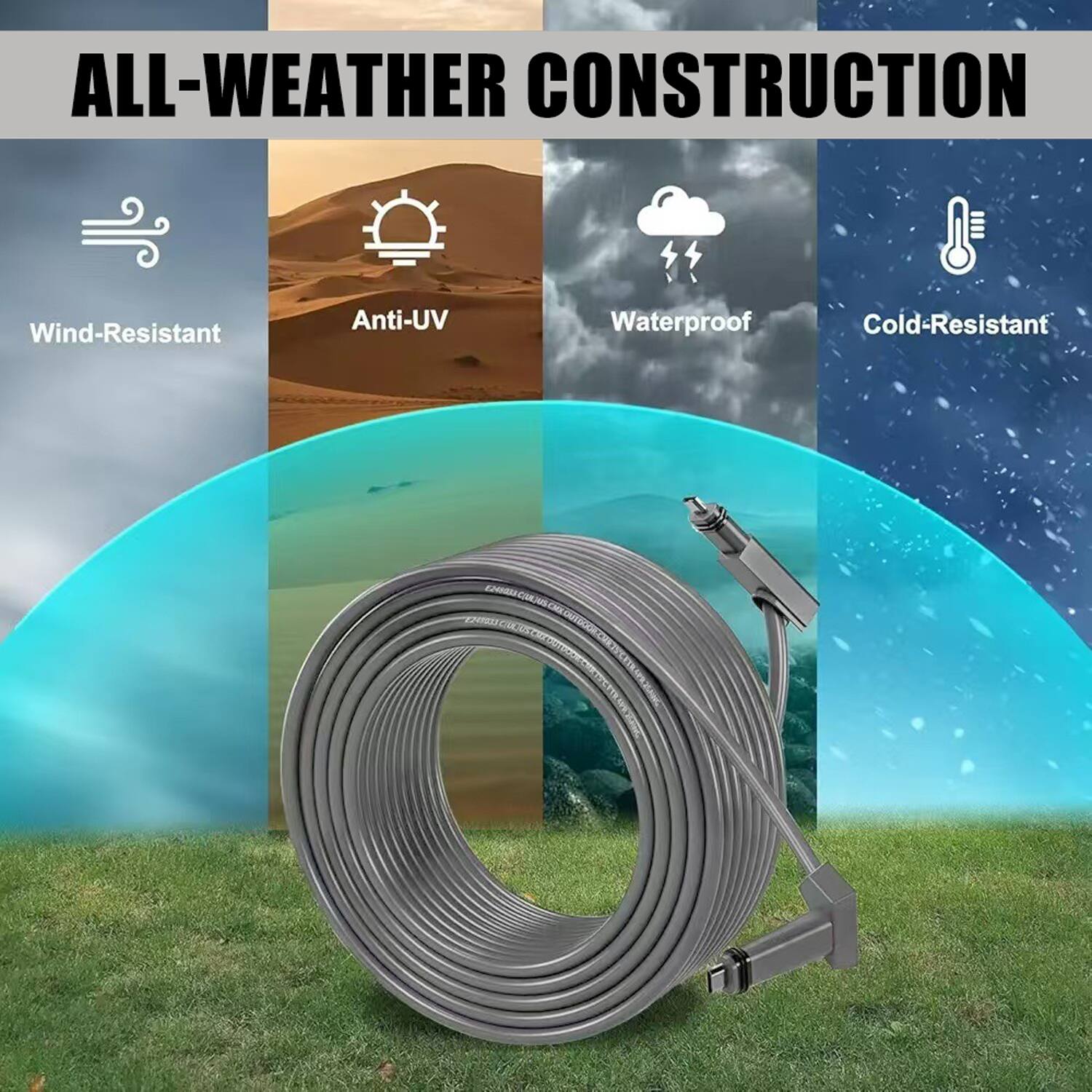 ALL-WEATHER CONSTRUCTION

- Wind-Resistant
- Anti-UV
- Waterproof
- Cold-Resistant