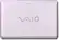 Front Standard. Sony - VAIO Laptop with Intel® Core™2 Duo Processor - Pink.