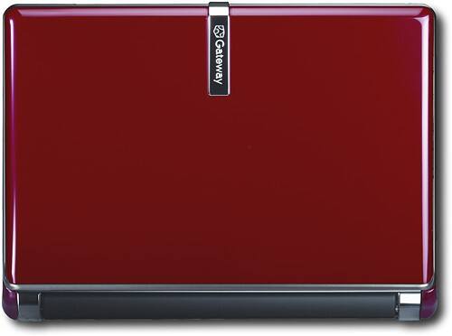 Front Standard. Gateway - Netbook with Intel® Atom™ Processor - Cherry Red.