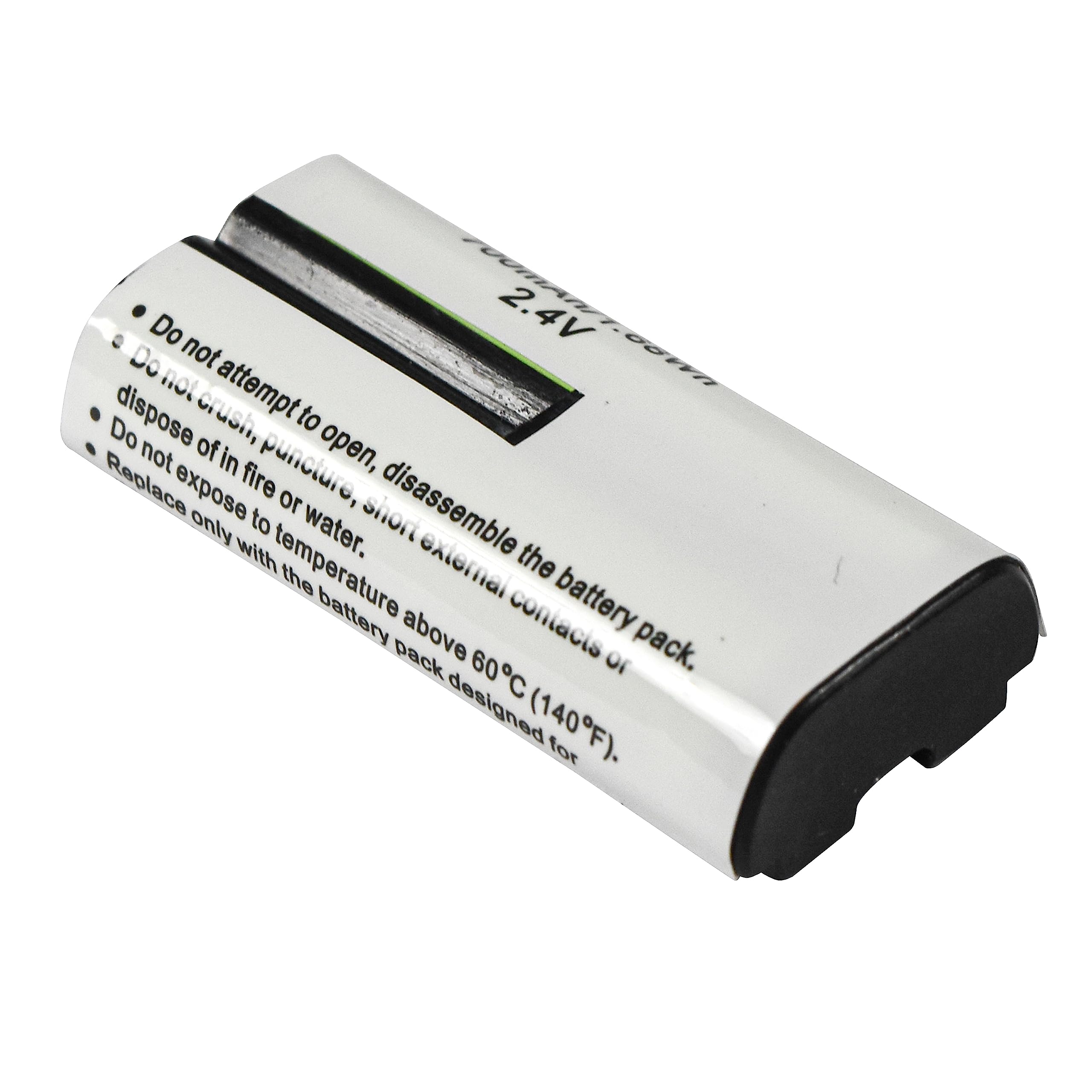 Do not attempt to open, disassemble the battery pack.  
Do not crush, puncture, or dispose of in fire or water.  
Do not expose to temperature above 60°C (140°F).  
Replace only with the battery pack designed for external contacts.