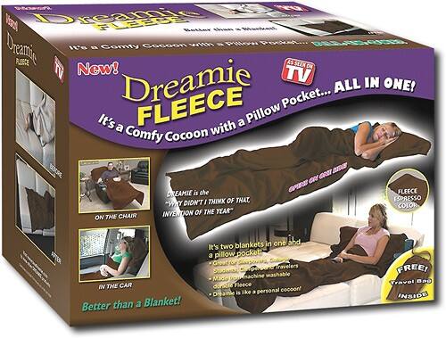 Angle Standard. As Seen On TV - Fleece Dreamie - Espresso.