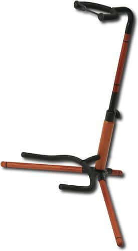 Angle Standard. On-Stage Stands - Hennessey Master's Series Guitar Stand - Brown/Black.