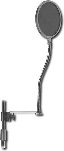 Angle Standard. On-Stage Stands - Pop Blocker with Clamp and Gooseneck.