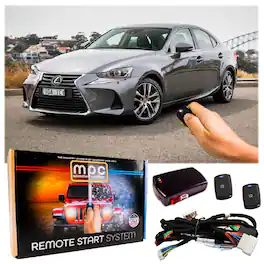 MPC - Plug-n-Play 1-Button Remote Start Kit For 2016-2020 Lexus IS300 - T-Harness - Black