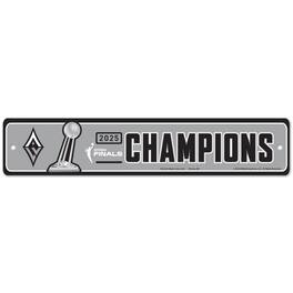 WinCraft - Las Vegas Aces 2025 WNBA Finals Champions 3.75" x 19" Street Sign - Multicolor