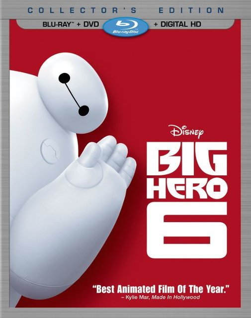 Front Standard. Big Hero 6 [2 Discs] [Includes Digital Copy] [Blu-ray/DVD] [2014].