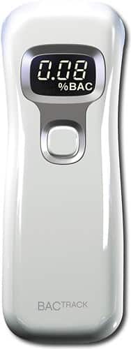 Front Standard. BACtrack - Breathalyzer - White.