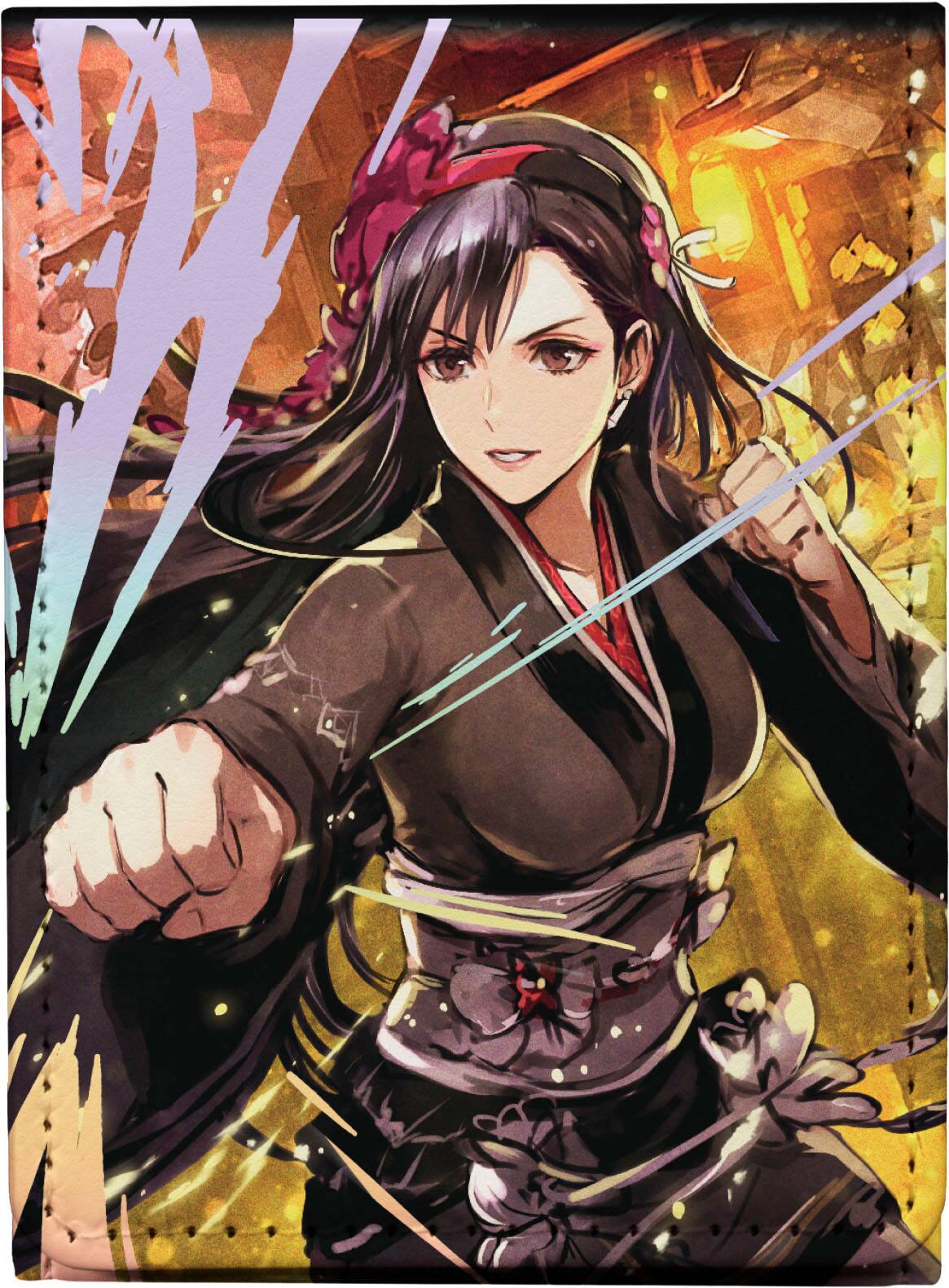 Angle. Ultra PRO - Magic: The Gathering Final Fantasy Tifa Lockhart Alcove Flip Deck Box.