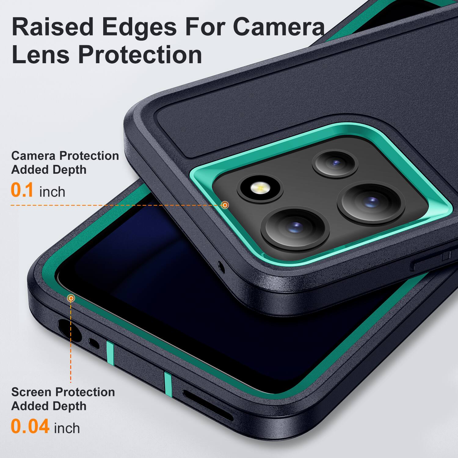 Dteck Rugged Case for Motorola G 5G (2026/2025), Heavy Duty Dual Layer ...