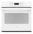 GE - 30" Built-In Single Electric Wall Oven - White - Larger Front