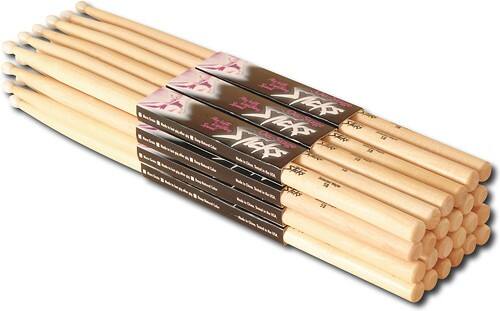Angle Standard. On-Stage - 5A Drumsticks (12-Pack) - Hickory Wood.