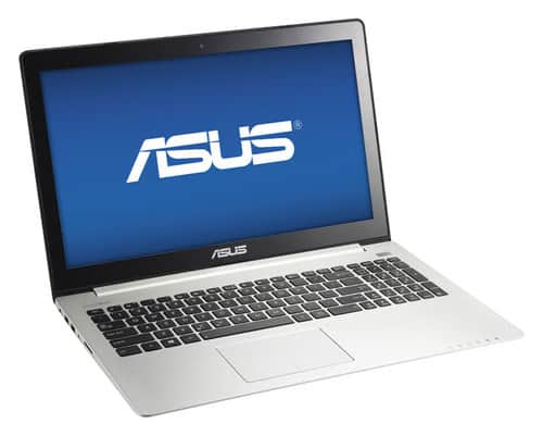 Front Standard. Asus - Vivobook 15.6" Touch-Screen Laptop - 8GB Memory - 500GB Hard Drive - Black.