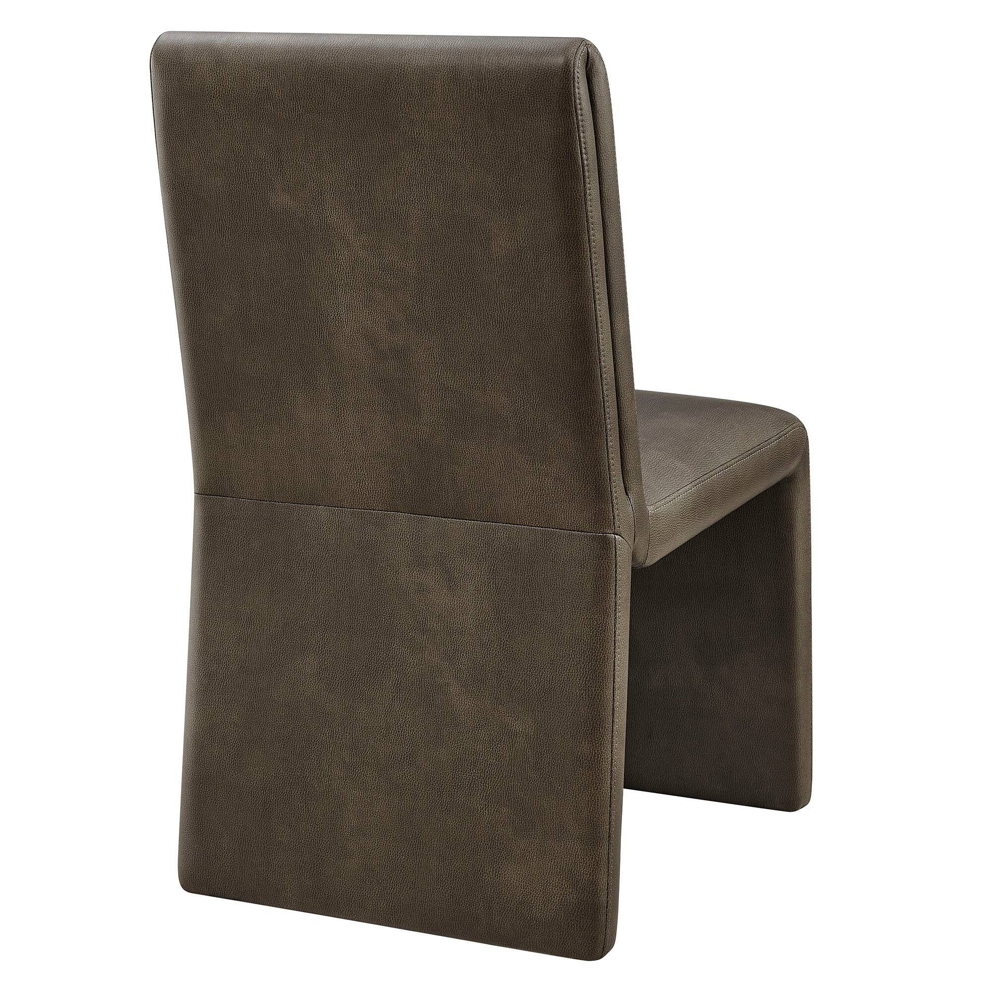 Alt View 1. Modway - Emory Vegan Leather Dining Side Chair by Modway - Gray.