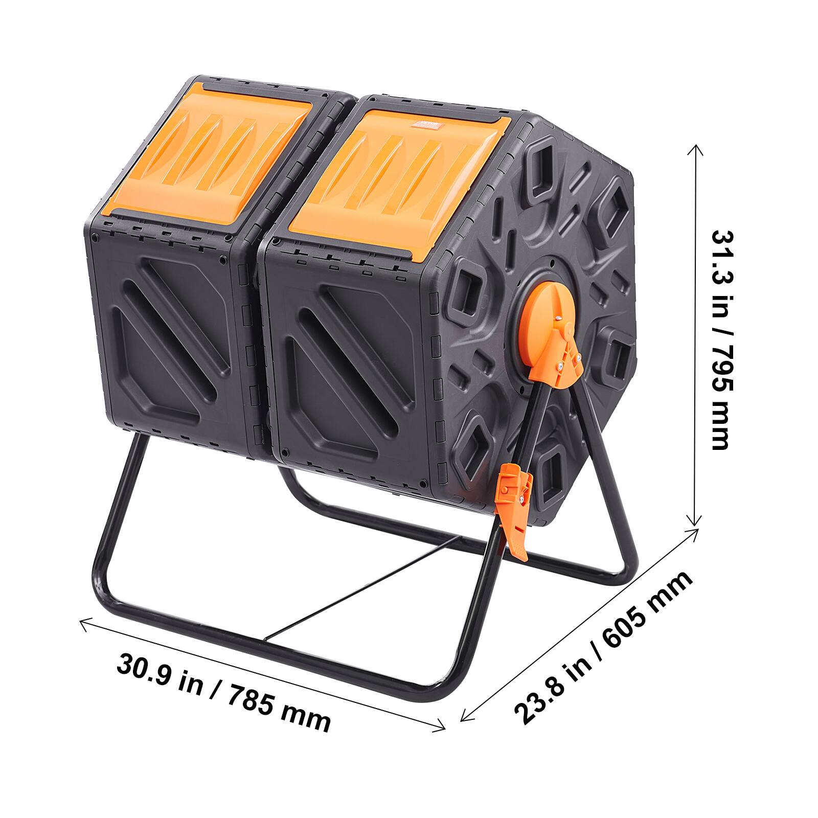 31.3 in / 795 mm
30.9 in / 785 mm
23.8 in / 605 mm