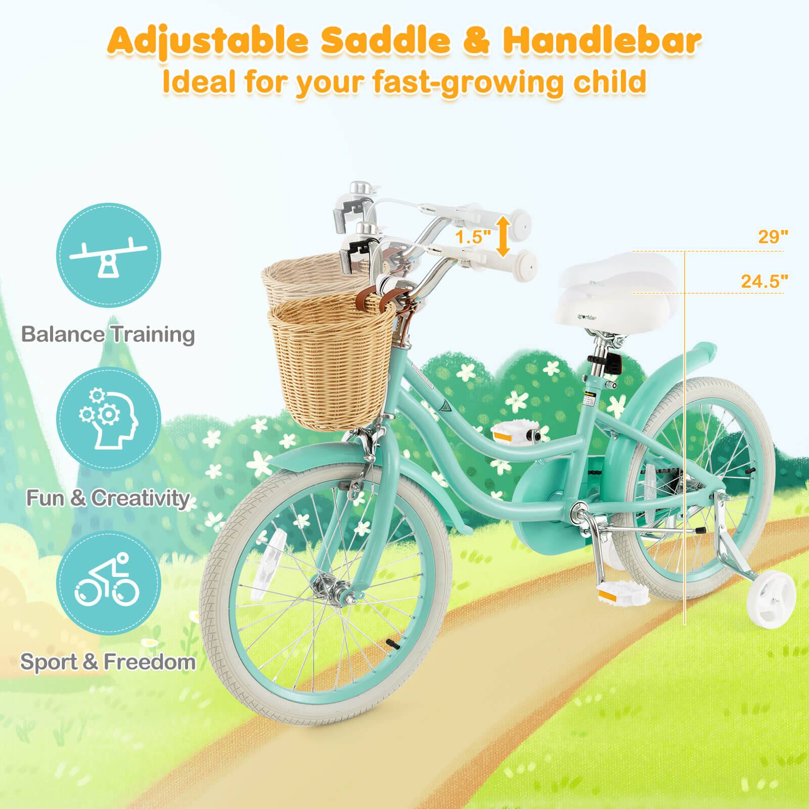 Adjustable Saddle & Handlebar  
Ideal for your fast-growing child  

Balance Training  
Fun & Creativity  
Sport & Freedom  

1.5"  
29"  
24.5"