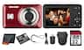 Kodak - PIXPRO FZ55 Digital Camera (Red) (FZ55RD) + 32GB Card + Case + Cleaning Cloth