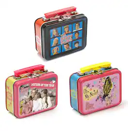 Crowded Coop - Retro TV Teeny Tin Lunch Box, 3 Random Designs Set