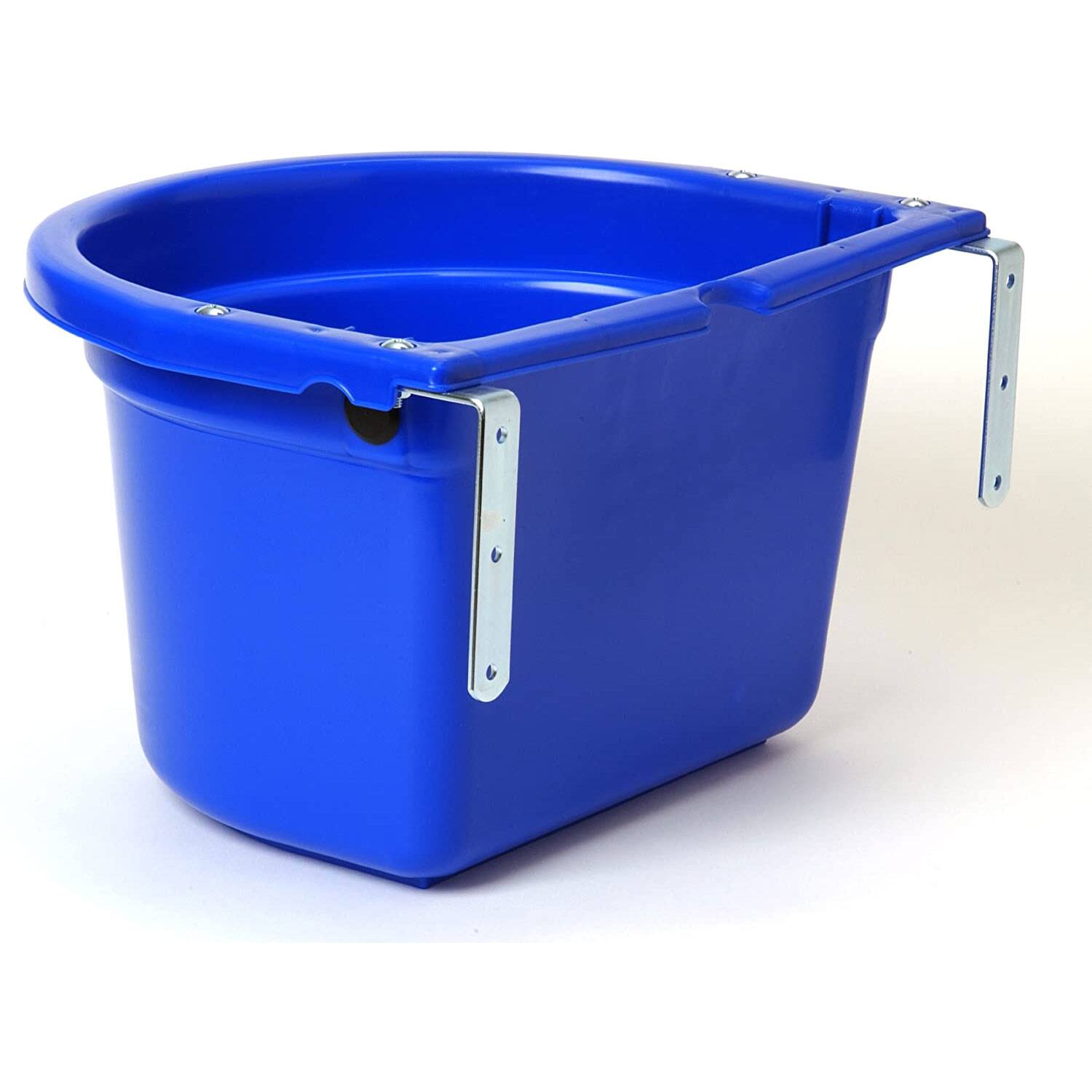 Alt View 1. Little Giant - Little Giant 20 Quart Heavy Duty Mountable Plastic Fence Feeder Bucket, Blue - Blue.