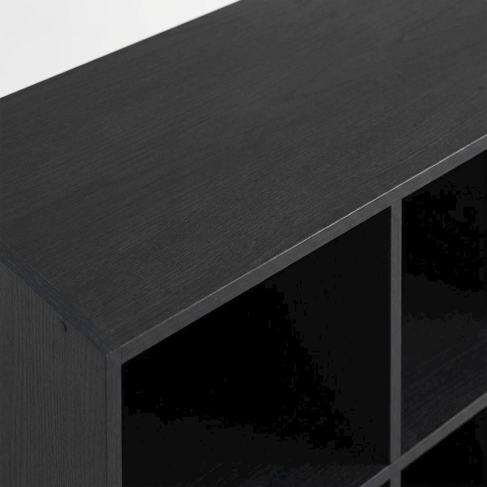 Alt View 2. FurniFact - Americano 9-Cube Open Storage Shelf Organizer - Americano.