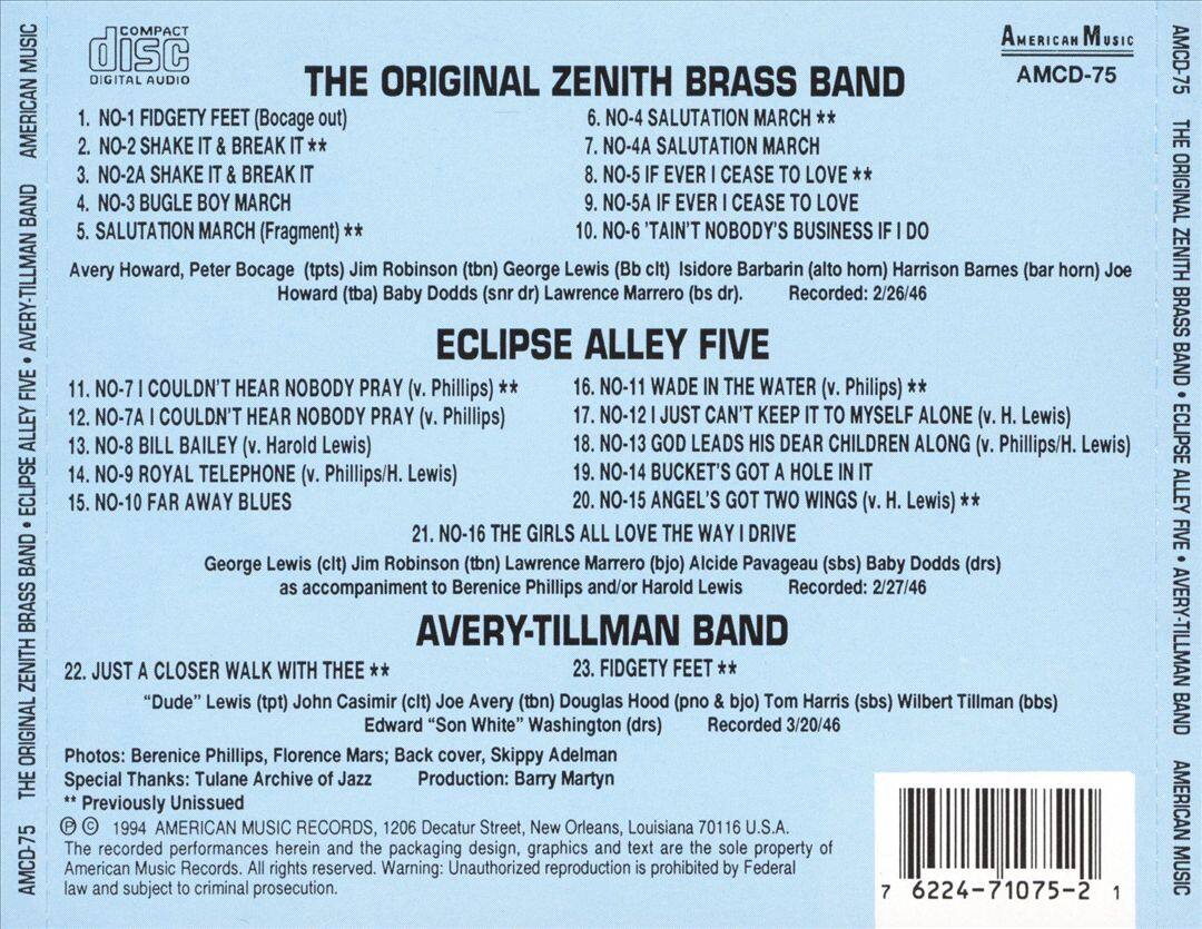 Back. New Orleans 1946 [CD].