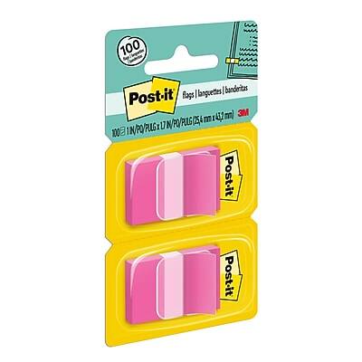 100 languettes | banderitas Post-it flags  
100 1" x 1" / 25 mm x 25 mm  
432 m / 142 ft  
3M