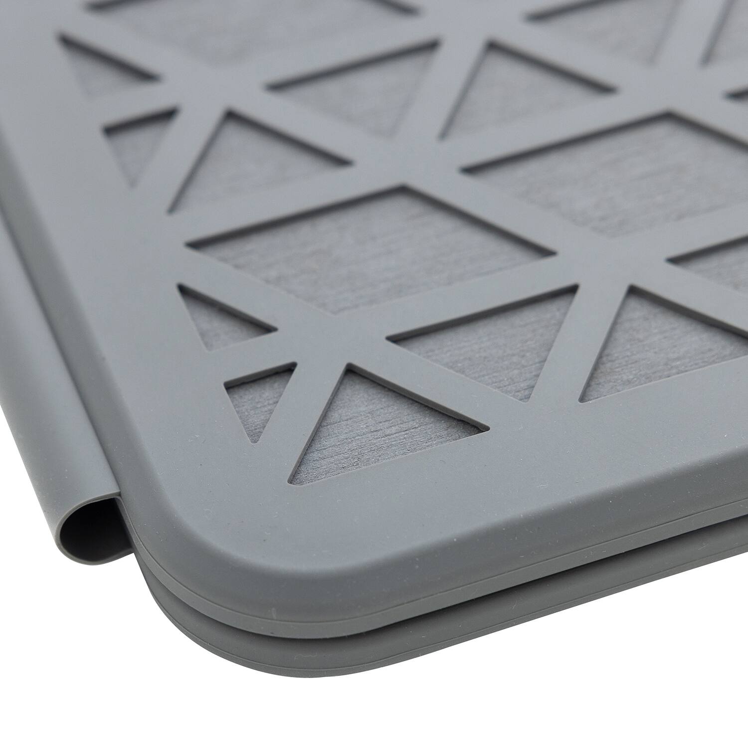 Alt View 10. Better Houseware - Better Houseware 3417 The Magic Dishmat Ii Stone And Silicone Quick-dry Mat - gray.