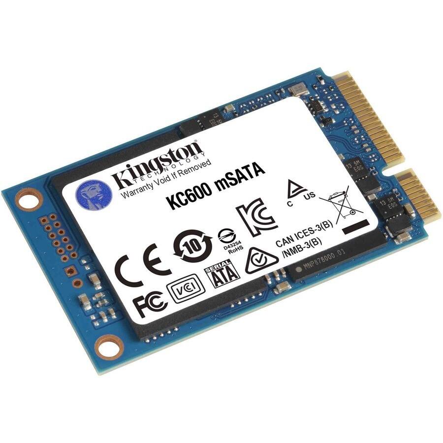 Kingston KC600 256 GB Solid State Drive mSATA Internal SATA (SATA
