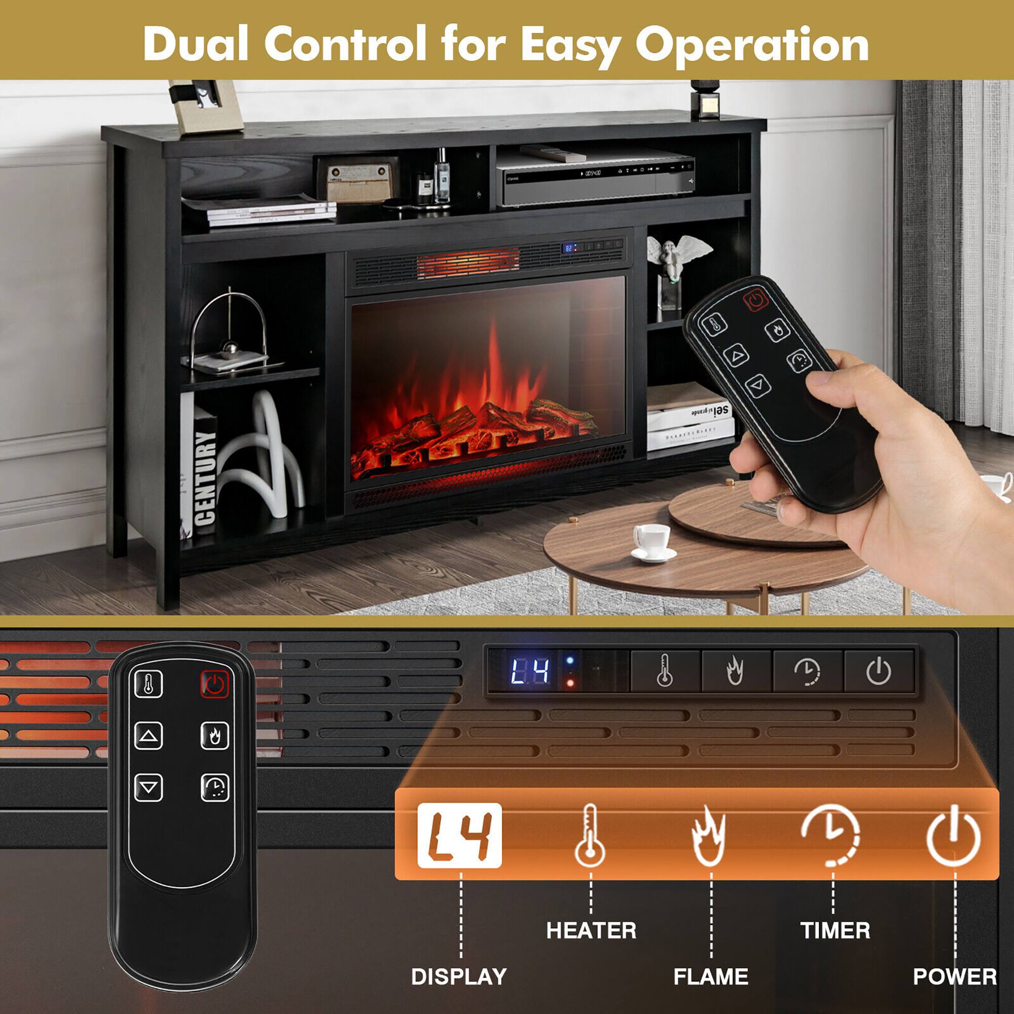 Dual Control for Easy Operation - CENTURY g o 4 9 A -d jas ............ L4 HEATER TIMER DISPLAY FLAME POWER