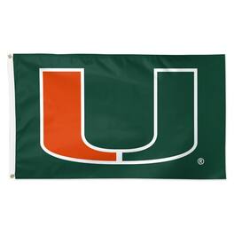 WinCraft - Miami Hurricanes 3' x 5' Primary Logo Single-Sided Flag - Multicolor
