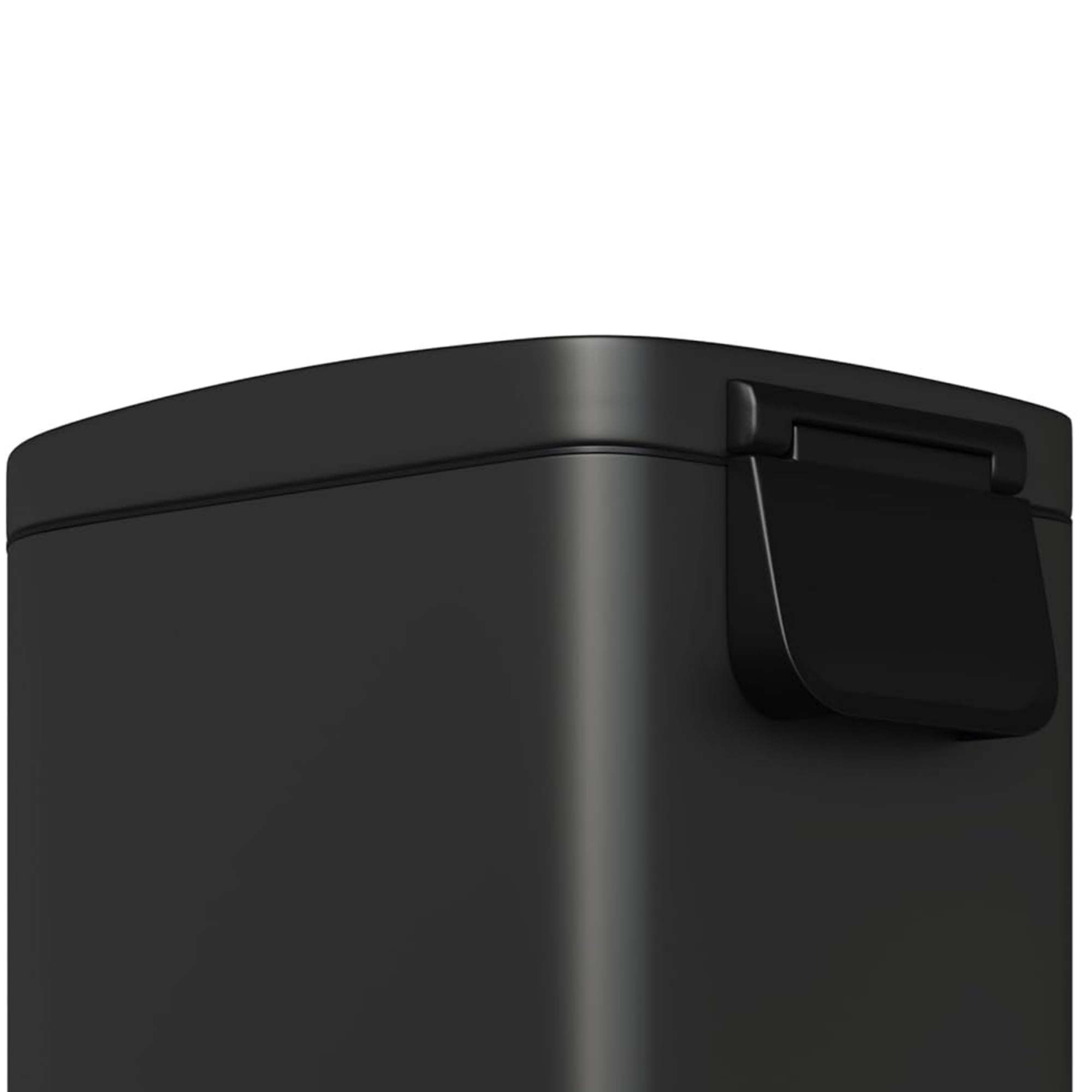 Alt View 1. Homhougo - Step-on Trash Bin Set 2 Pack, 13.2 Gallon & 2.6 Gallon, Black Color - Black.