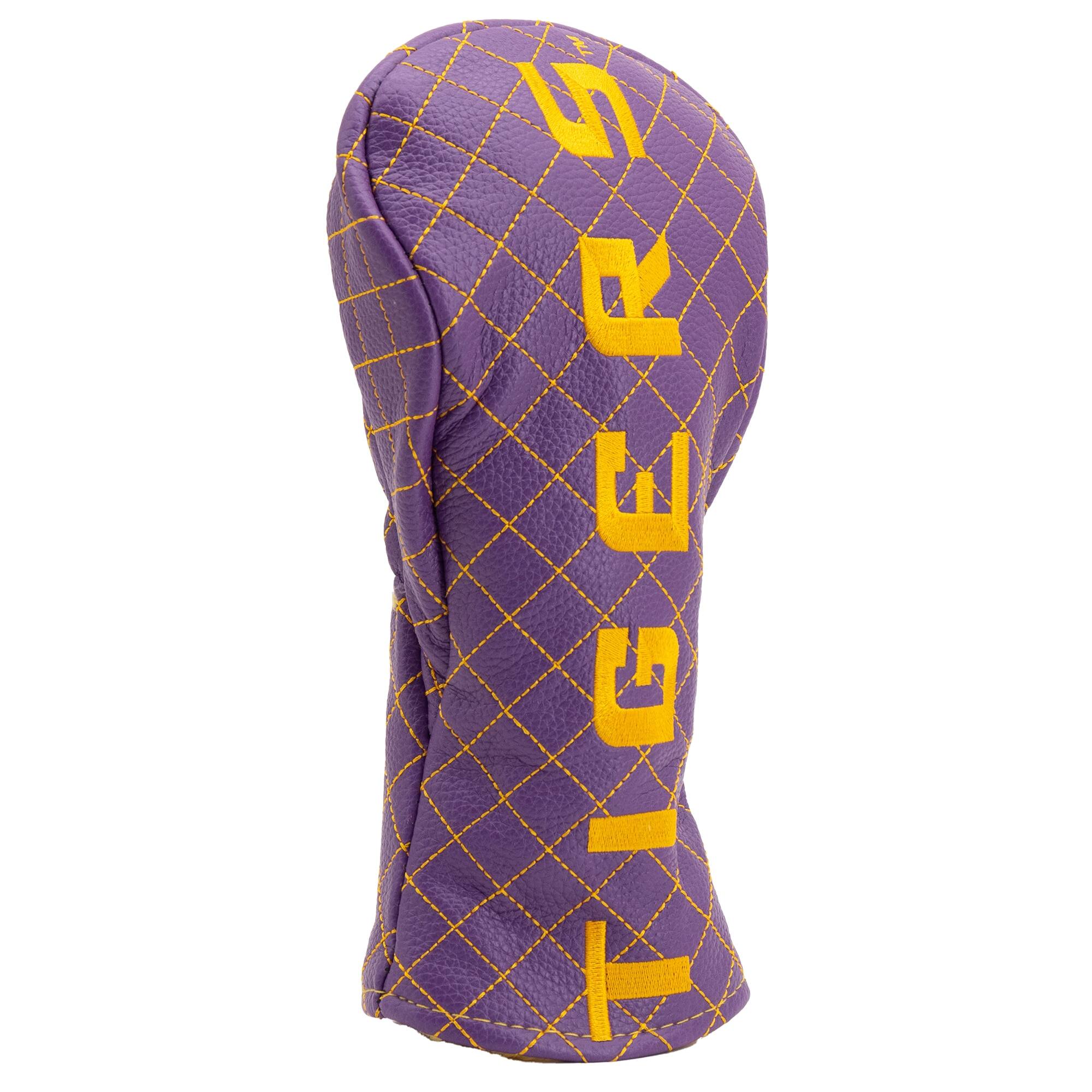 Alt View 2. Team Golf - LSU Tigers Quilted Fairway Headcover - Multicolor.