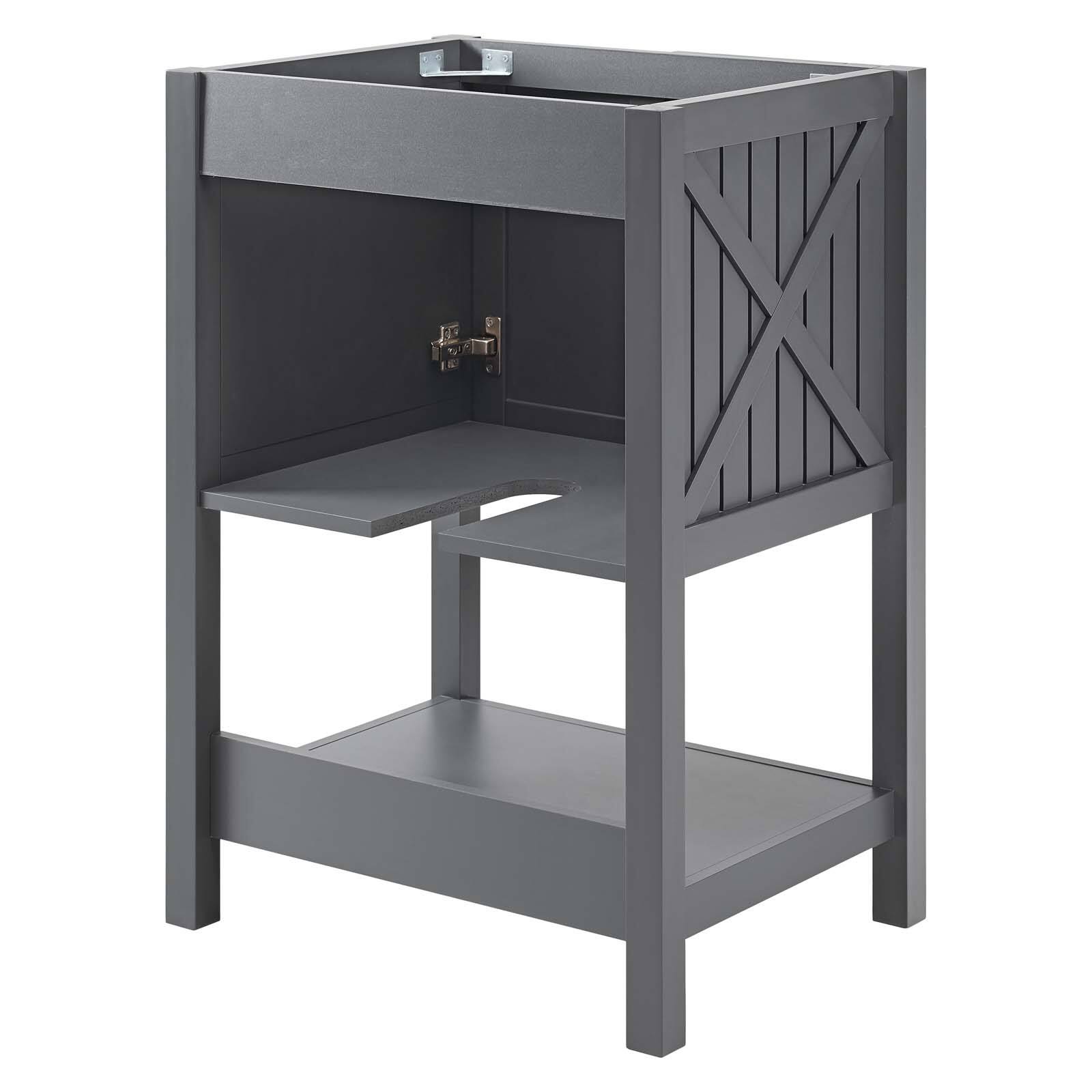Alt View 2. Modway - Steam 23" Bathroom Vanity Cabinet (Sink Basin Not Included) by Modway - Gray.