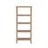 Angle. Linon Home Décor - Tressa 4-Shelf Solid Wood Bookcase - Driftwood.