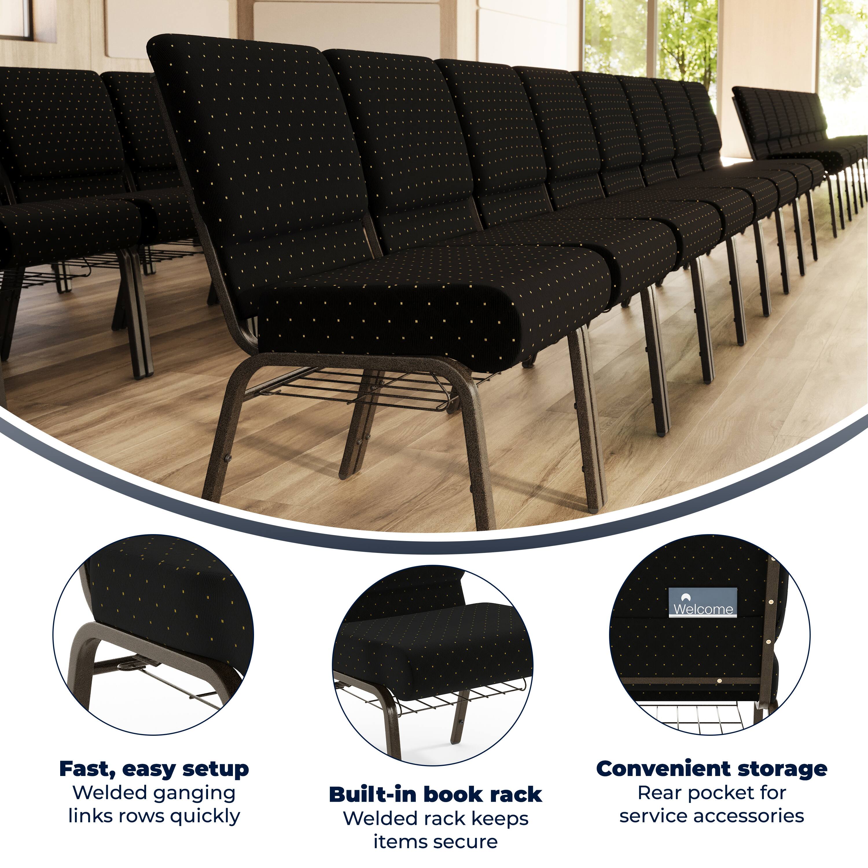 Welcome

Fast, easy setup
Welded ganging links rows quickly

Built-in book rack
Welded rack keeps service accessories items secure

Convenient storage
Rear pocket for service accessories