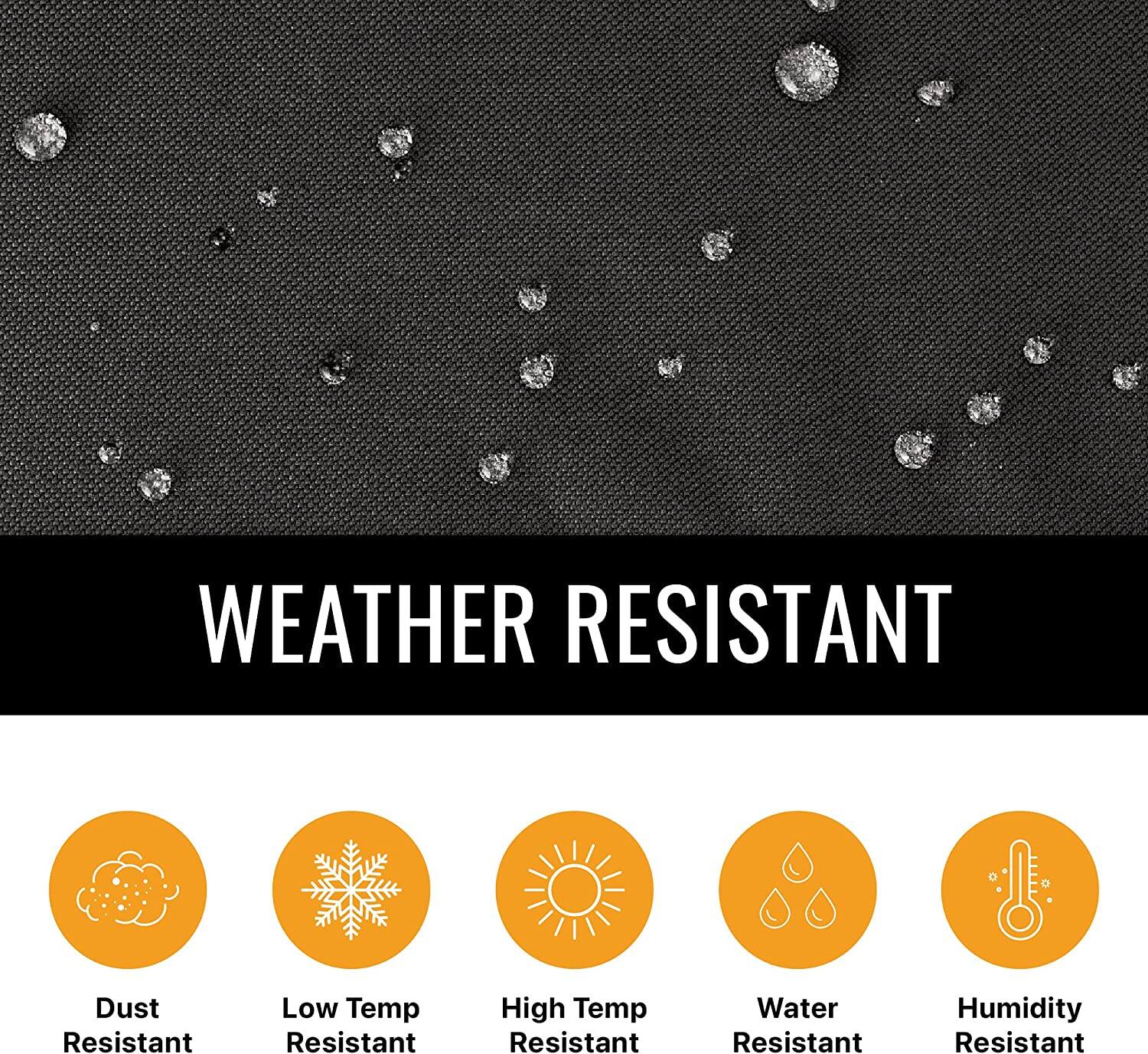 WEATHER RESISTANT

- Dust Resistant
- Low Temp Resistant
- High Temp Resistant
- Water Resistant
- Humidity Resistant