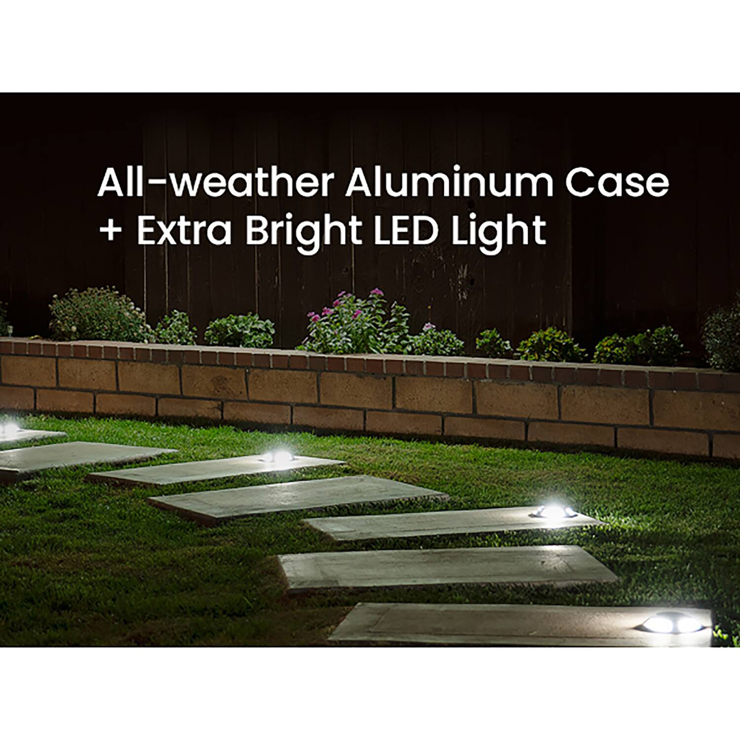 All-weather Aluminum Case + Extra Bright LED Light