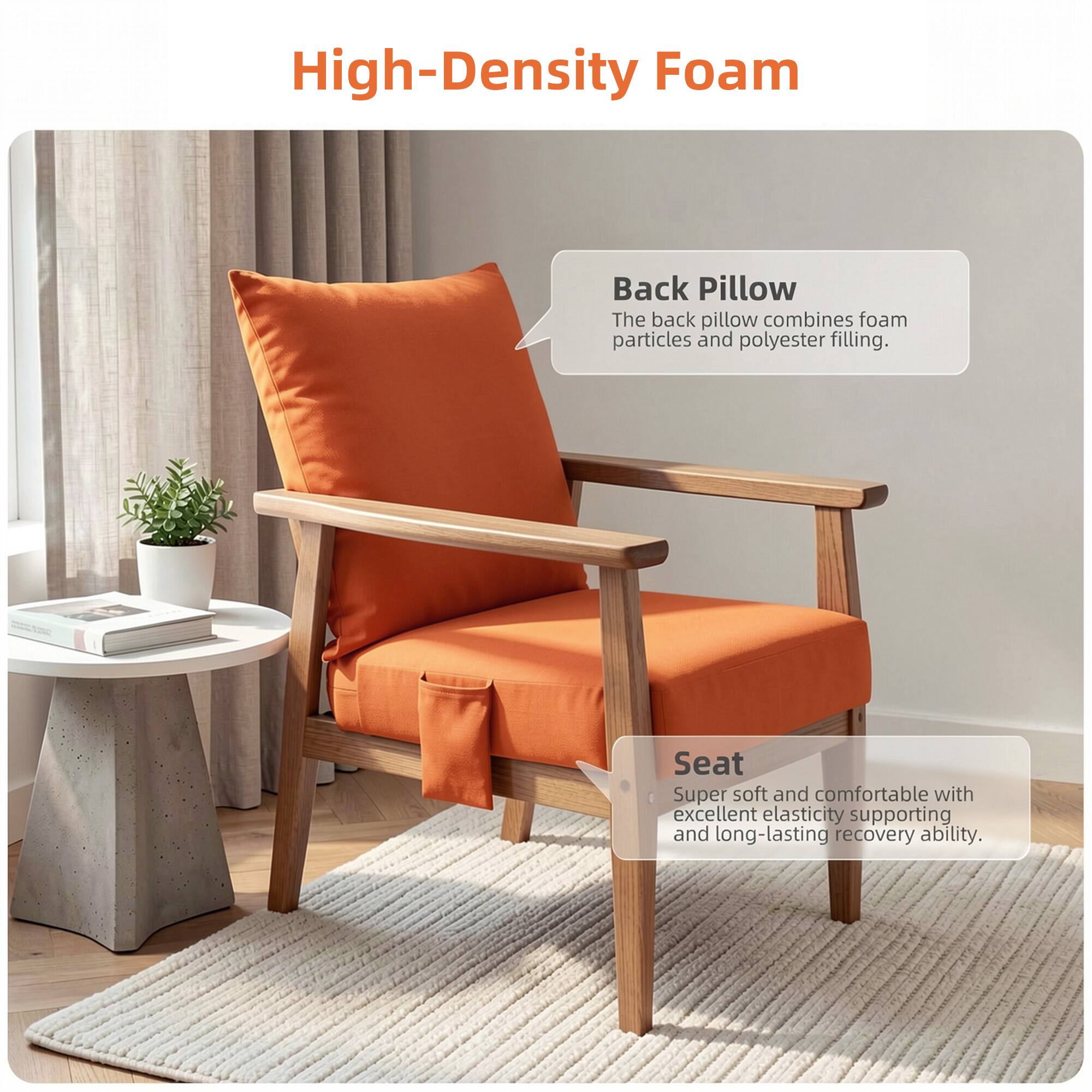 High-Density Foam

Back Pillow
The back pillow combines foam particles and polyester filling.

Seat
Super soft and comfortable with excellent elasticity supporting and long-lasting recovery ability.