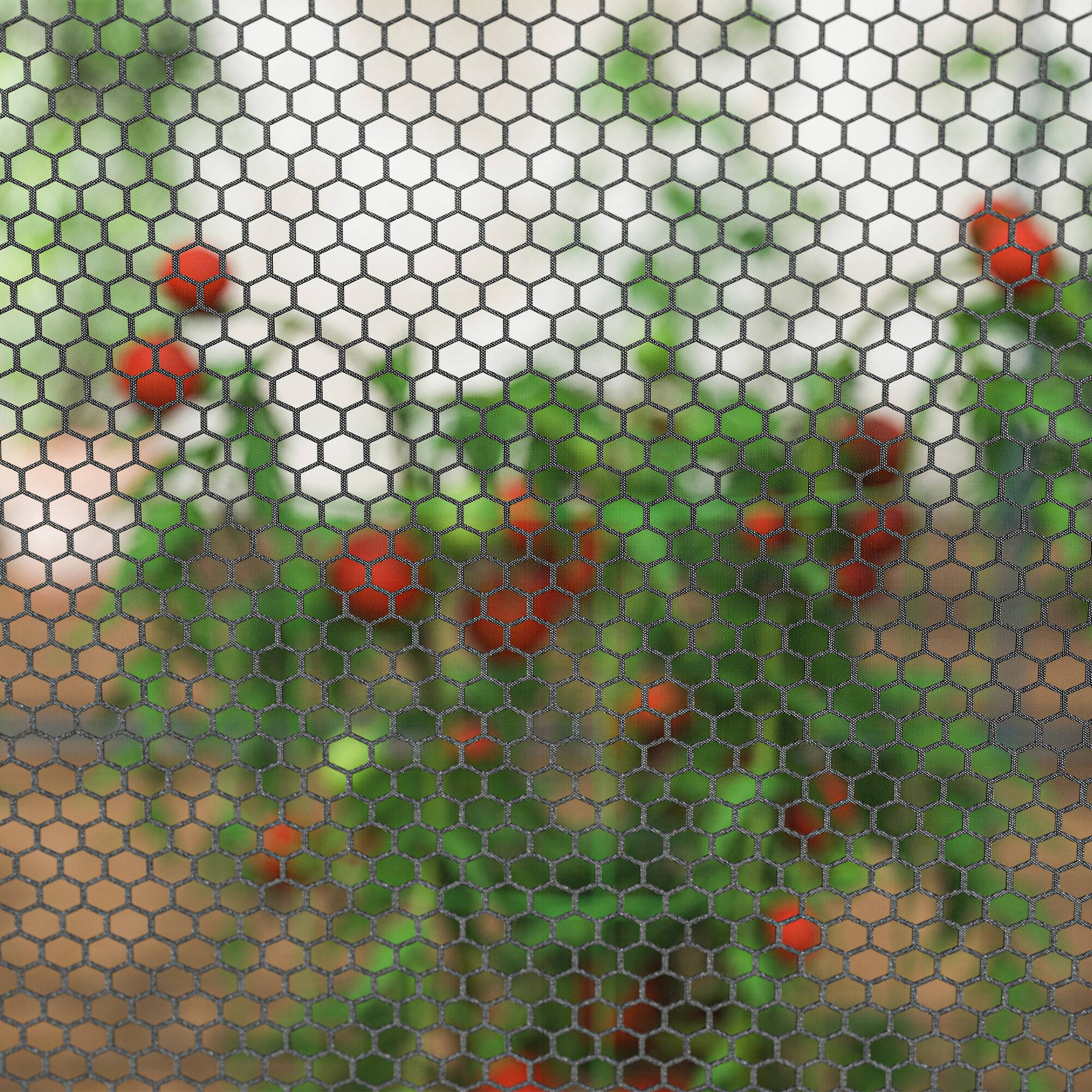 Alt View 7. Outsunny - 8' x 4' Crop Cage, Plant Protection Tent with Two Zippered Doors, Storage Bag and 4 Ground Stakes - Black.