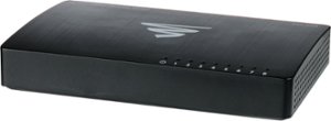 Luxul 8-Port Gigabit Desktop Switch - Black - Front_Zoom