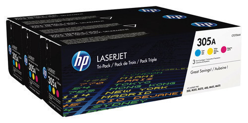 Rent to own HP - 305A 3-Pack Toner Cartridges - Cyan/Magenta/Yellow