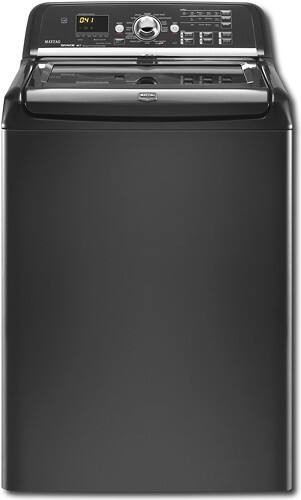 Front Standard. Maytag - 4.0 Cu. Ft. 14-Cycle Washer - Black.