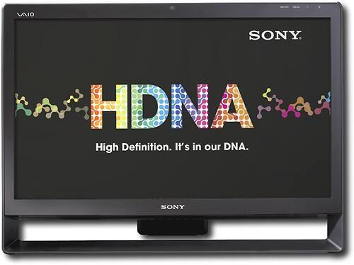 Front Standard. Sony - VAIO All-In-One Desktop with Intel® Core™2 Quad Processor.